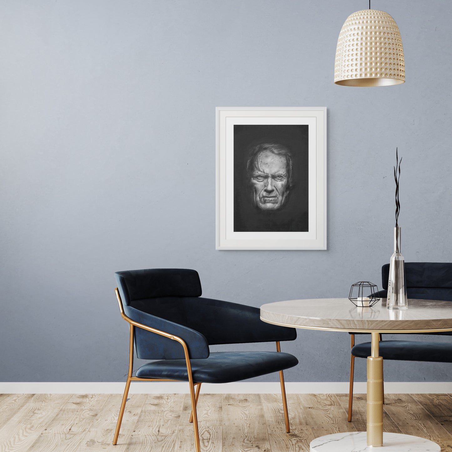 A Man's Gotta Know His Limitations - Clint Eastwood Portrait Print