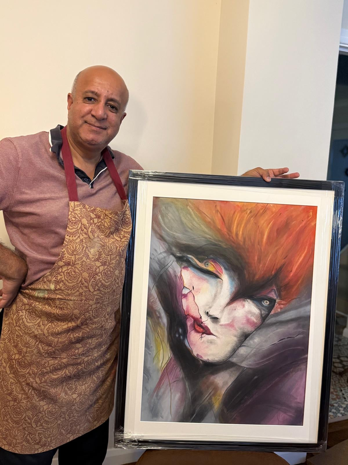 Untarnished Soul - Abstract Pastel Portrait