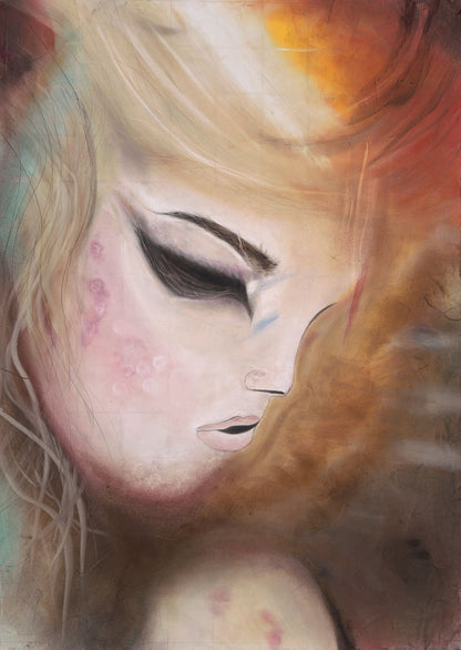Al Ghayb - Abstract Pastel Portrait