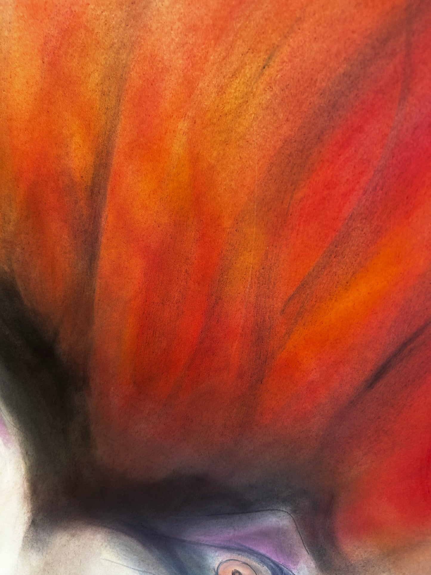 Untarnished Soul - Abstract Pastel Portrait