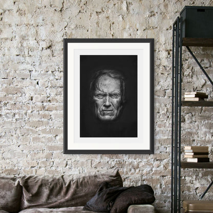 A Man's Gotta Know His Limitations - Clint Eastwood Portrait Print
