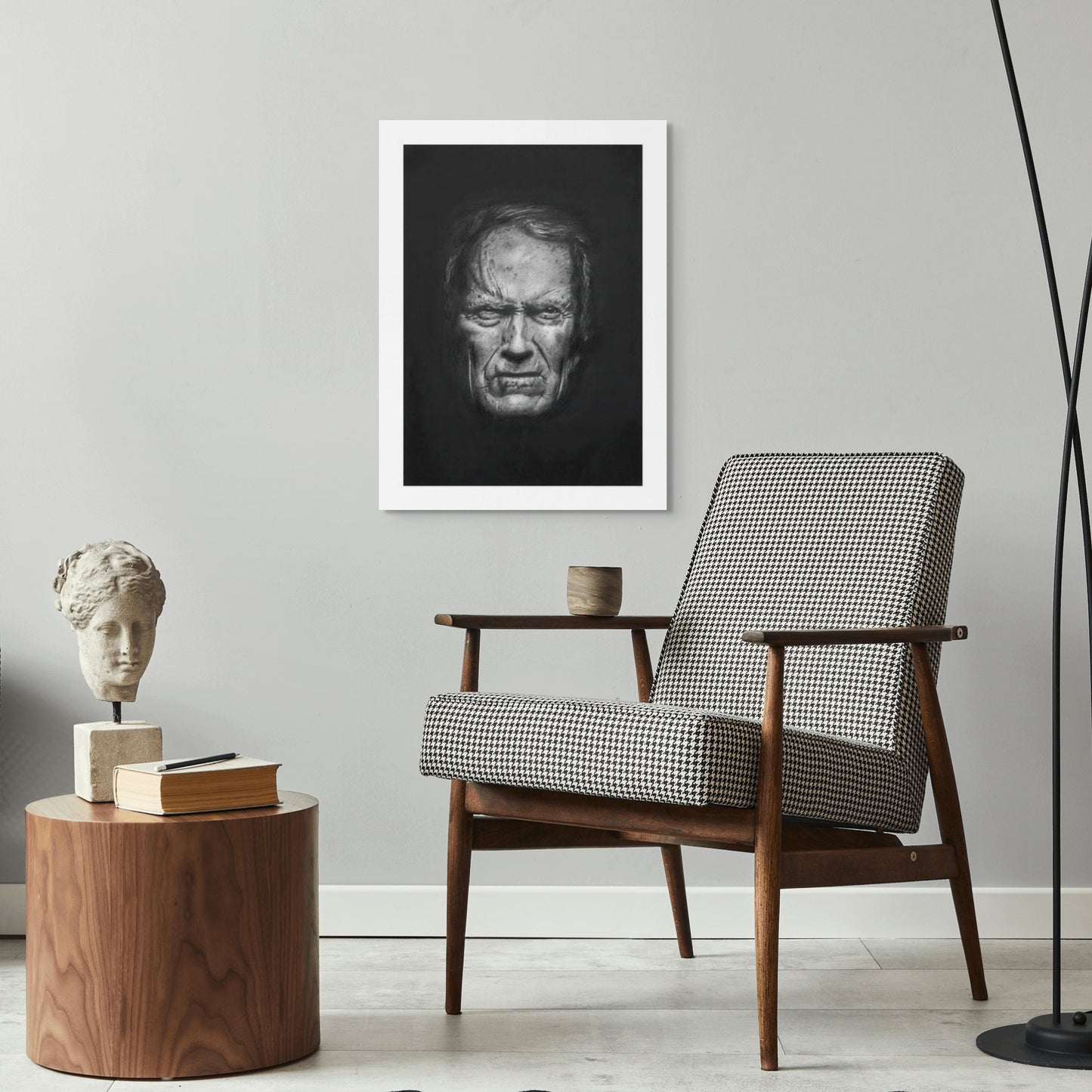A Man's Gotta Know His Limitations - Clint Eastwood Portrait Print