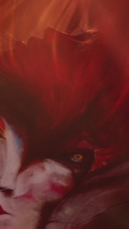 Untarnished Soul - Abstract Pastel Portrait