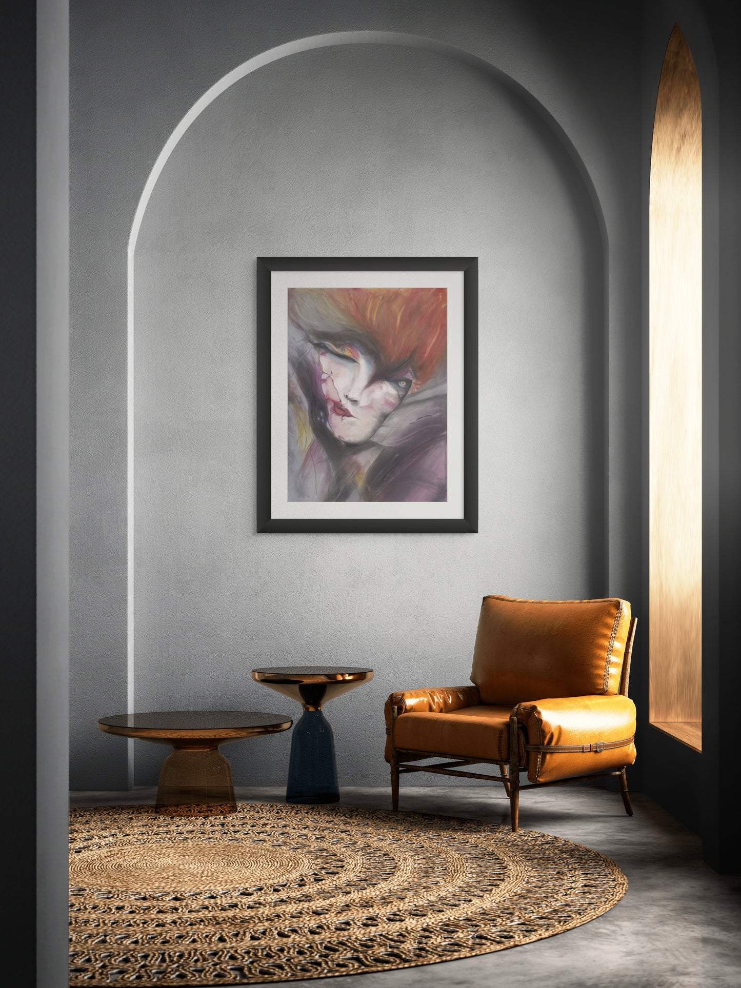 Untarnished Soul - Abstract Pastel Portrait