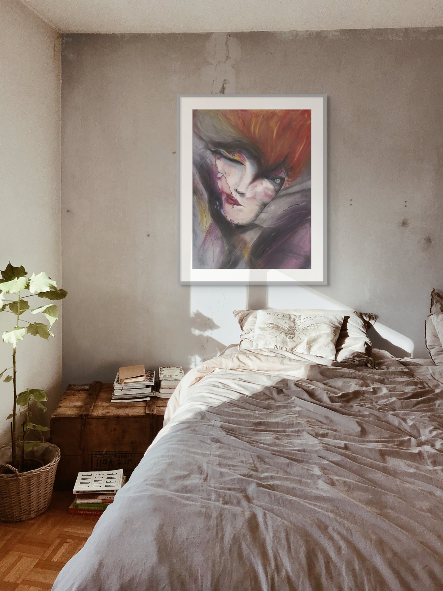 Untarnished Soul - Abstract Pastel Portrait