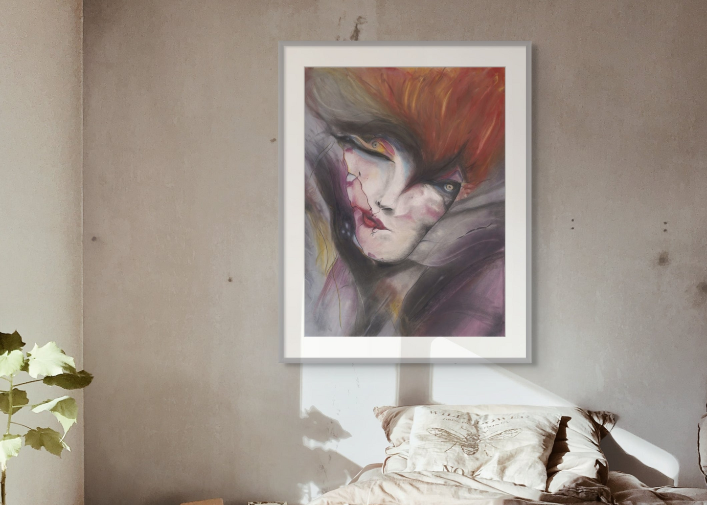 Al Ghayb - Abstract Pastel Portrait
