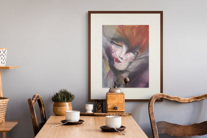 Al Ghayb - Abstract Pastel Portrait