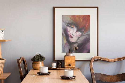 Al Ghayb - Abstract Pastel Portrait